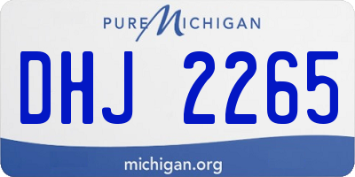 MI license plate DHJ2265