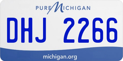 MI license plate DHJ2266