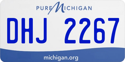 MI license plate DHJ2267