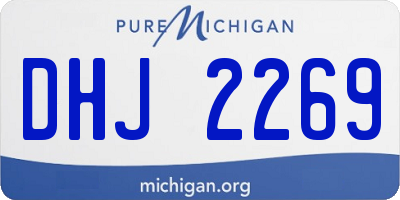 MI license plate DHJ2269