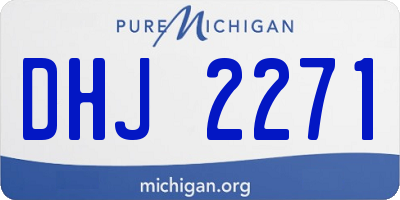 MI license plate DHJ2271