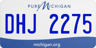 MI license plate DHJ2275