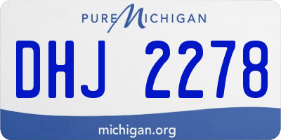 MI license plate DHJ2278