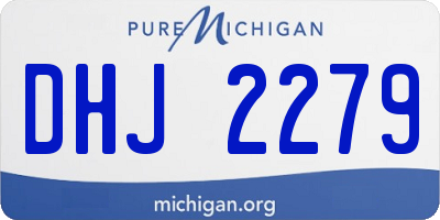 MI license plate DHJ2279