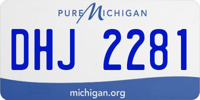MI license plate DHJ2281