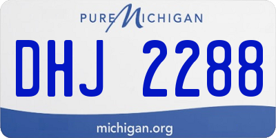 MI license plate DHJ2288