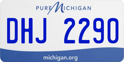 MI license plate DHJ2290