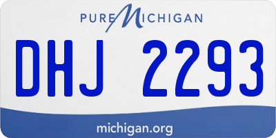 MI license plate DHJ2293