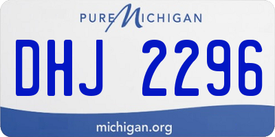 MI license plate DHJ2296