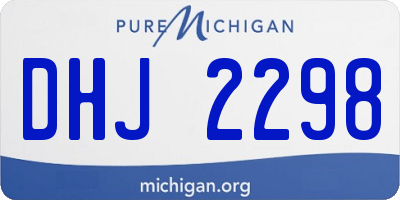 MI license plate DHJ2298