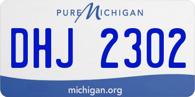 MI license plate DHJ2302