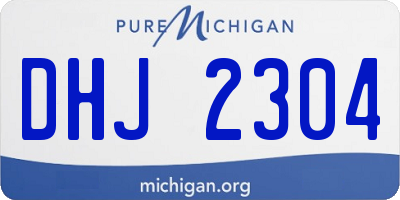 MI license plate DHJ2304