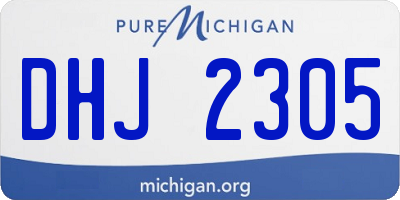 MI license plate DHJ2305