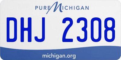 MI license plate DHJ2308