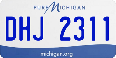 MI license plate DHJ2311