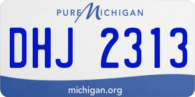 MI license plate DHJ2313