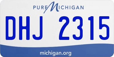 MI license plate DHJ2315