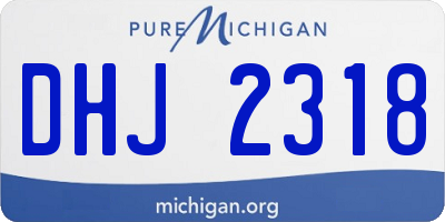 MI license plate DHJ2318