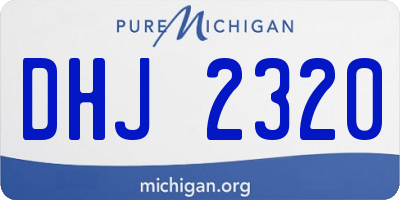 MI license plate DHJ2320