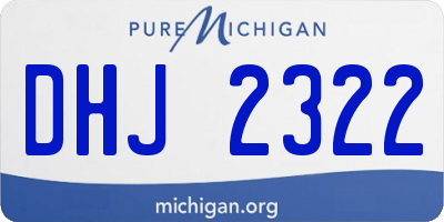 MI license plate DHJ2322