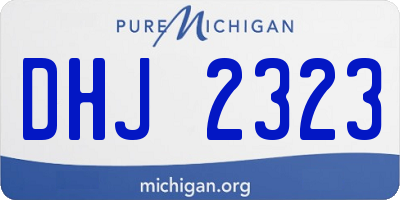 MI license plate DHJ2323