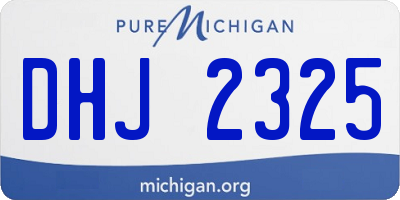 MI license plate DHJ2325