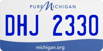MI license plate DHJ2330