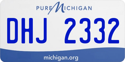 MI license plate DHJ2332