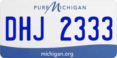 MI license plate DHJ2333