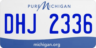 MI license plate DHJ2336