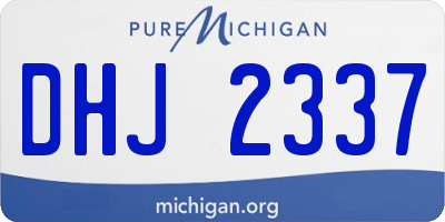 MI license plate DHJ2337