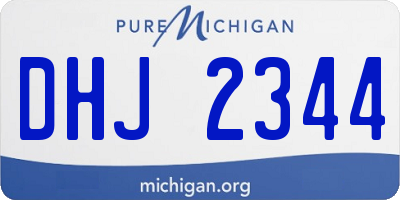 MI license plate DHJ2344