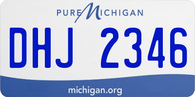 MI license plate DHJ2346