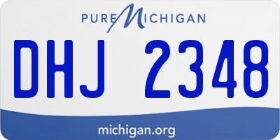 MI license plate DHJ2348