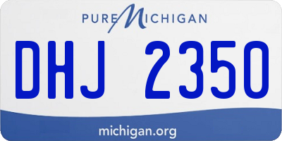 MI license plate DHJ2350