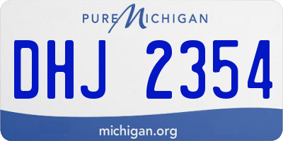 MI license plate DHJ2354