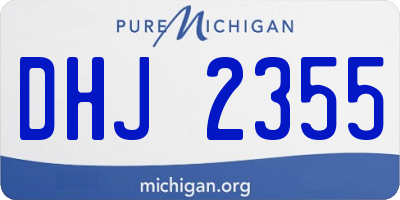 MI license plate DHJ2355