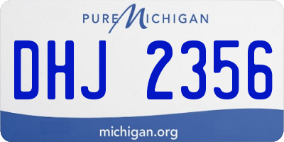 MI license plate DHJ2356