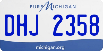 MI license plate DHJ2358