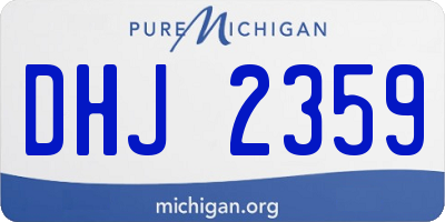 MI license plate DHJ2359