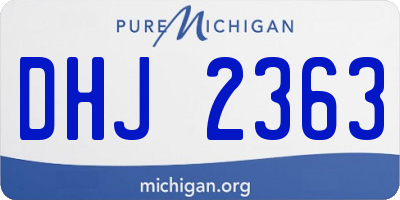 MI license plate DHJ2363