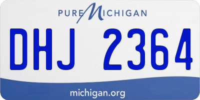 MI license plate DHJ2364