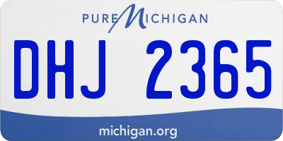 MI license plate DHJ2365