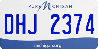 MI license plate DHJ2374