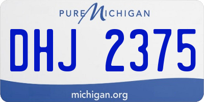 MI license plate DHJ2375