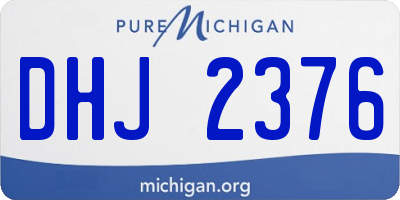 MI license plate DHJ2376