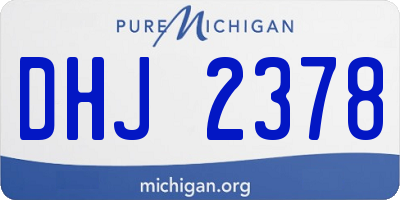 MI license plate DHJ2378