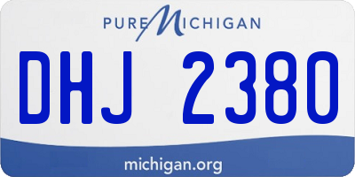 MI license plate DHJ2380