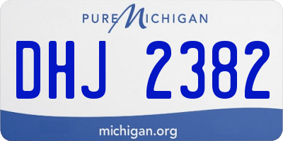 MI license plate DHJ2382