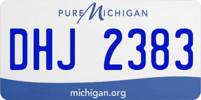 MI license plate DHJ2383